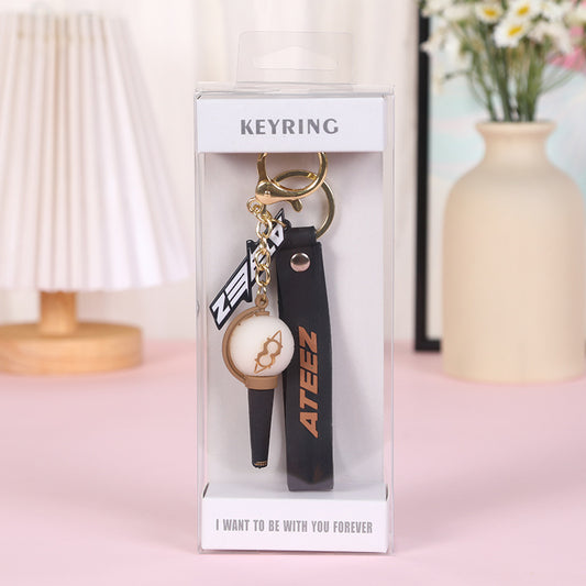 [PRE-ORDER] ATEEZ 3D Soft Rubber Lightstick Keyring