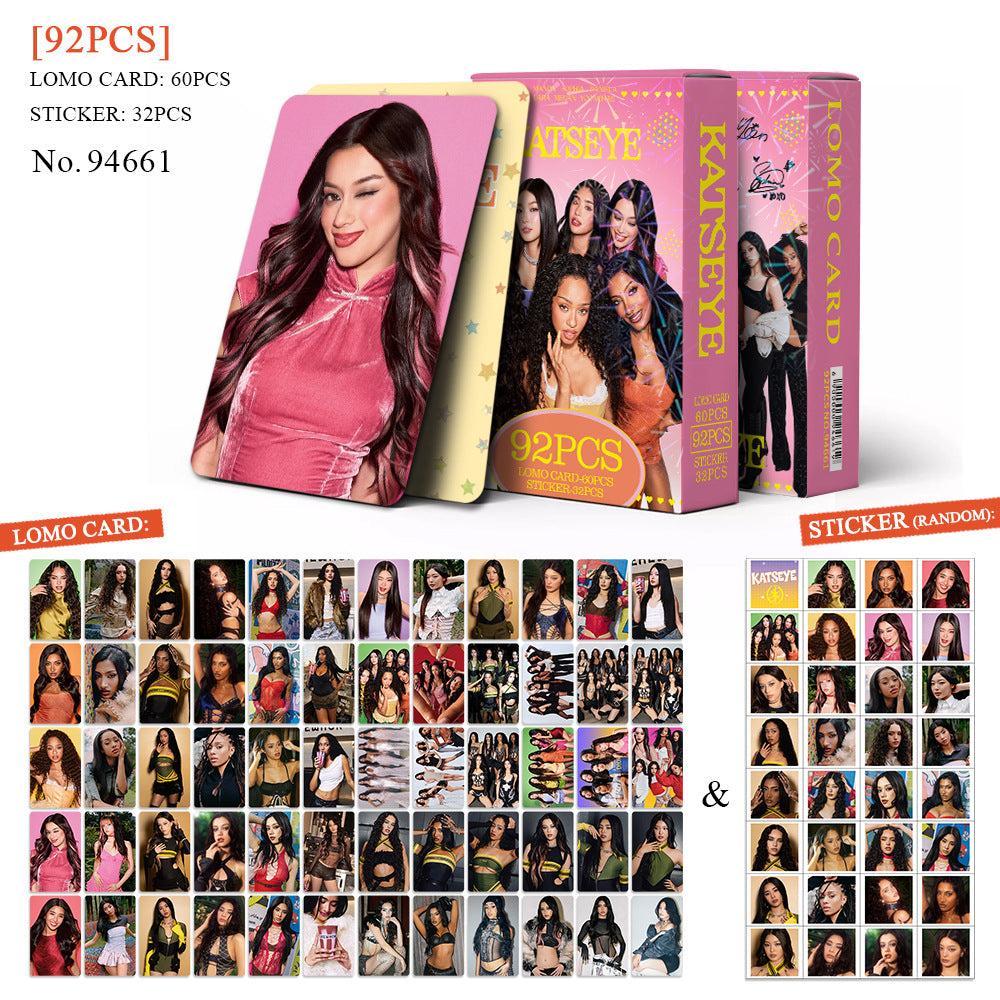 [Në Gjendje] KATSEYE peach ver lomocards (92pcs)