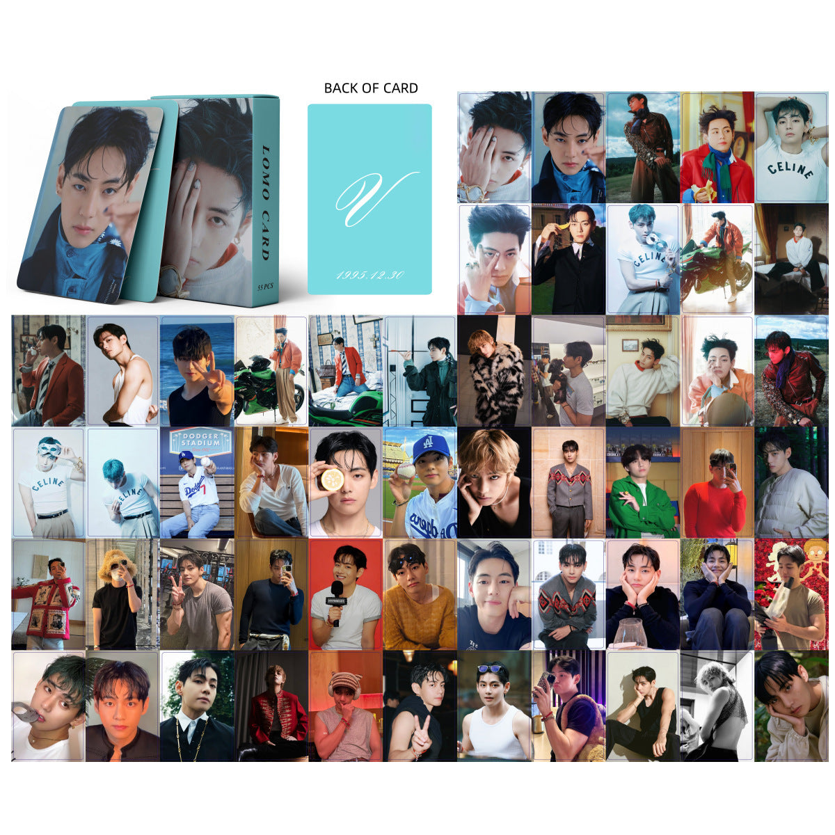 [Në Gjendje] BTS TAEHYUNG lomocards (55pcs)