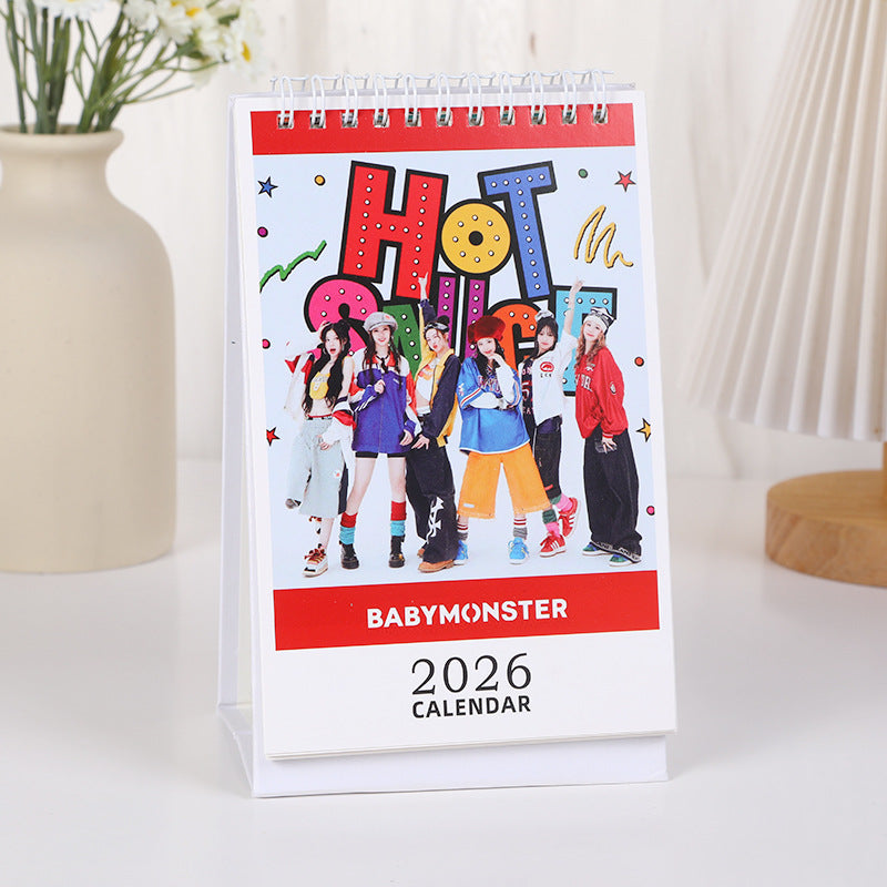 [PRE-ORDER] BABYMONSTER 2026 Desk Calendar | HD Member Photos