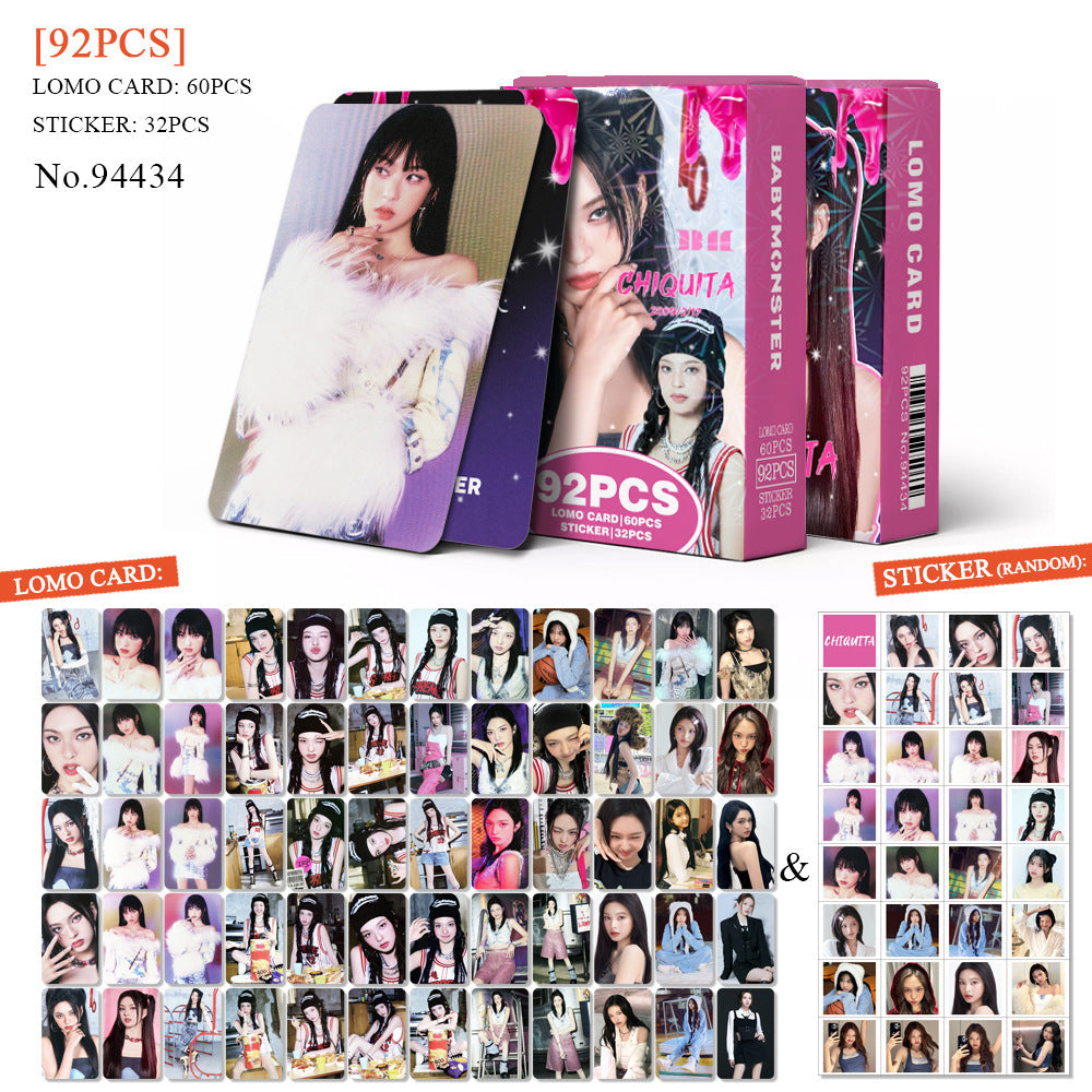 [Në Gjendje] BABYMONSTER CHIQUITA member lomocards (92pcs)