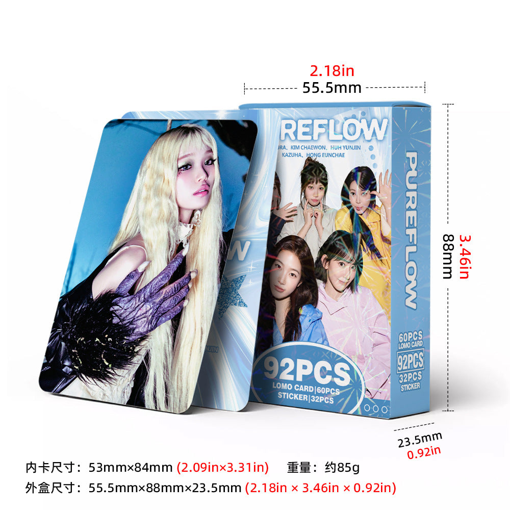 [Në Gjendje] Le Sserafim 'Pureflow' lomocards (92pcs)