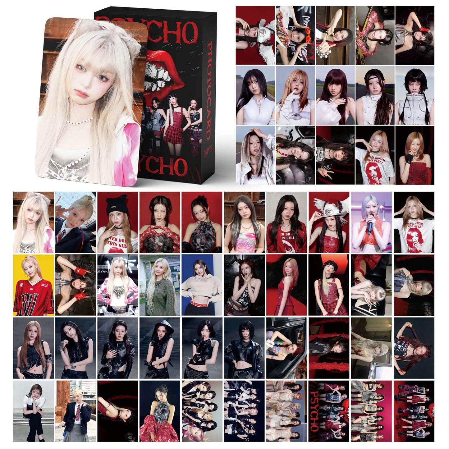 [PRE-ORDER] BABYMONSTER 'Psycho' lomocards (55pcs)
