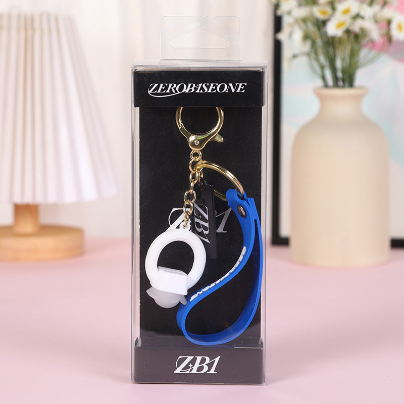 [Në Gjendje] ZEROBASEONE 3D Soft Rubber Lightstick Keyring