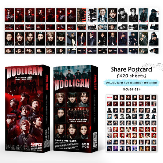 [Në Gjendje] BTS 'Hooligan' Mega Pack | 420 Sheets – Lomocards + Postcards + Stickers (Copy)