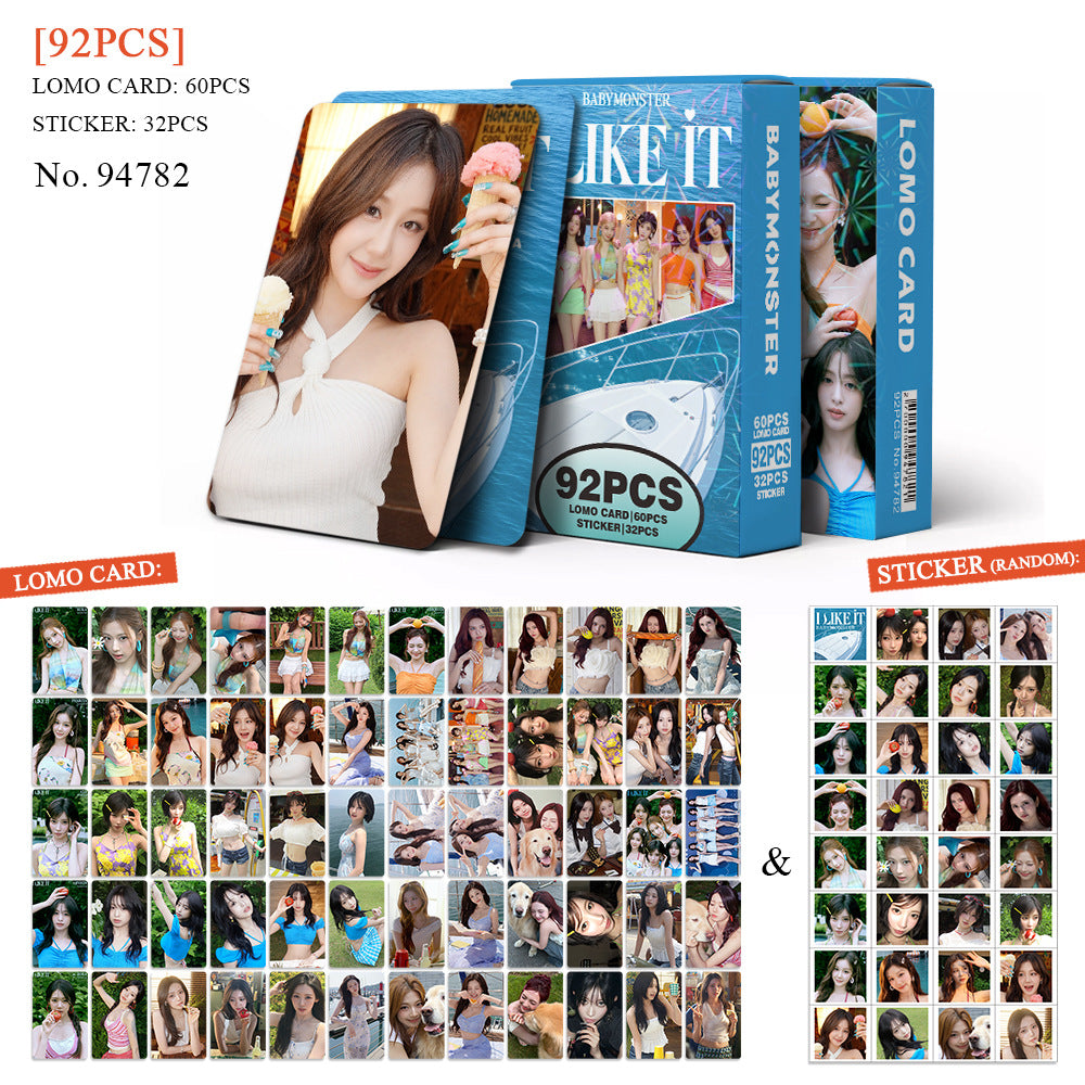 [Në Gjendje] BABYMONSTER 'I LIKE IT' lomocards (92pcs)