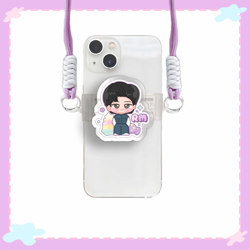 [PRE-ORDER] BTS Illustrated Acrylic Clip Smartphone Holder