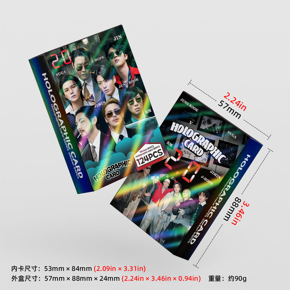 [On The Way] BTS 2.0 MV holographic lomocards (124pcs)