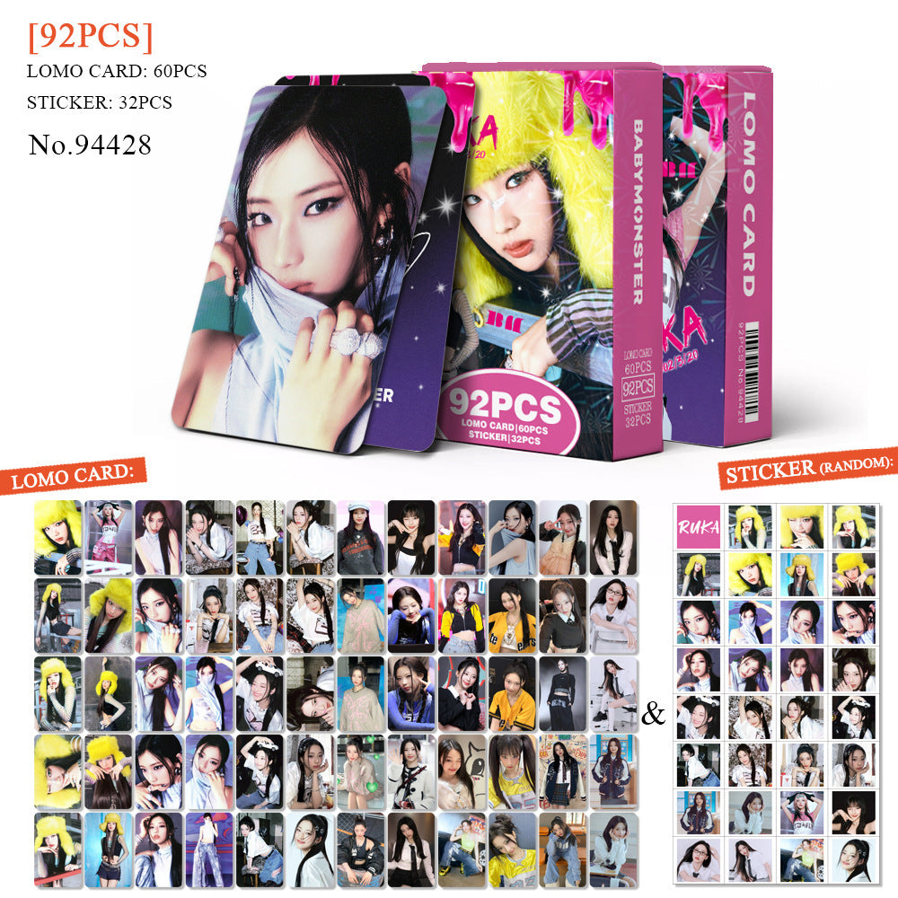 [Në Gjendje] BABYMONSTER RUKA member lomocards (92pcs)