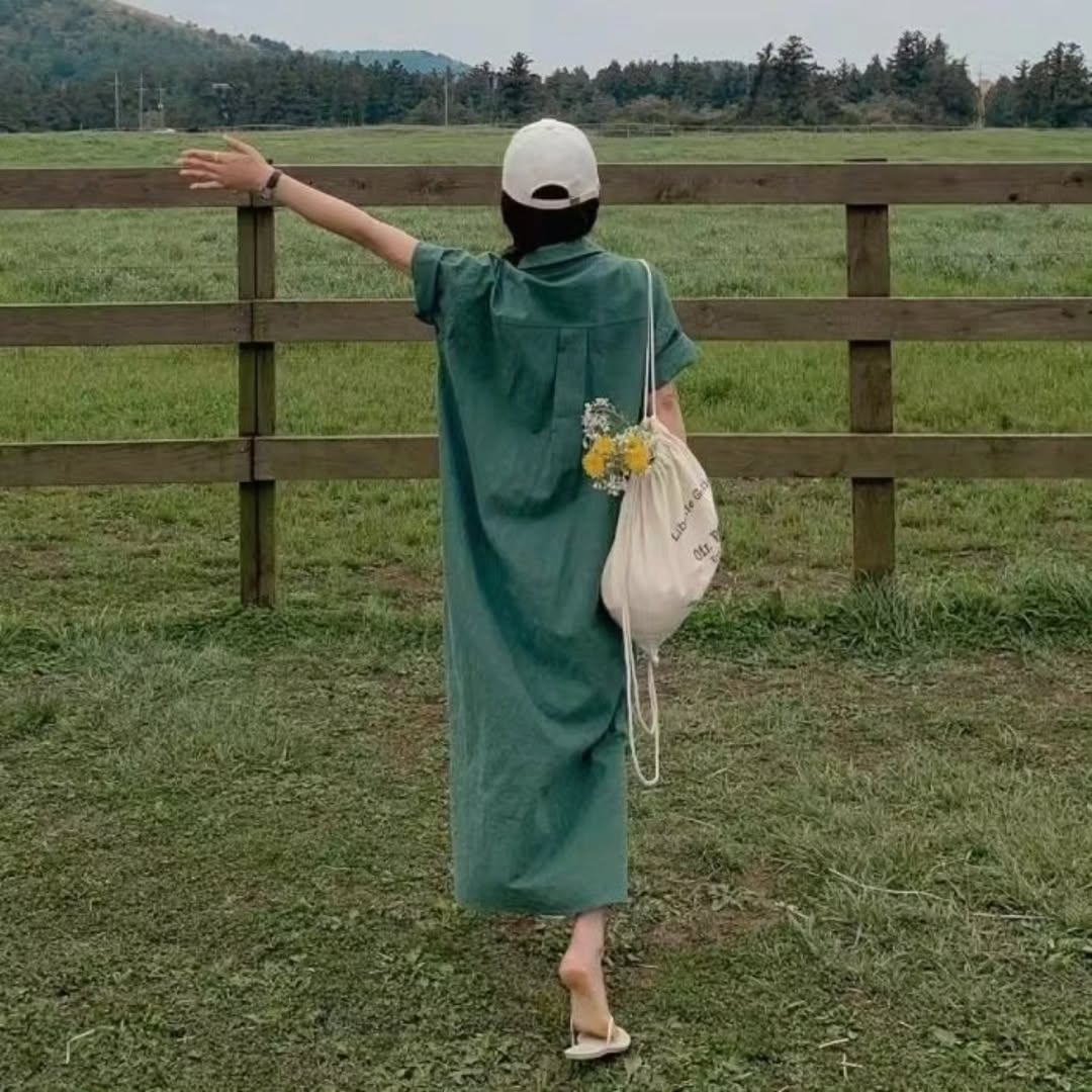 [PRE-ORDER] Cotton & Linen Shirt Dress – Summer Edition