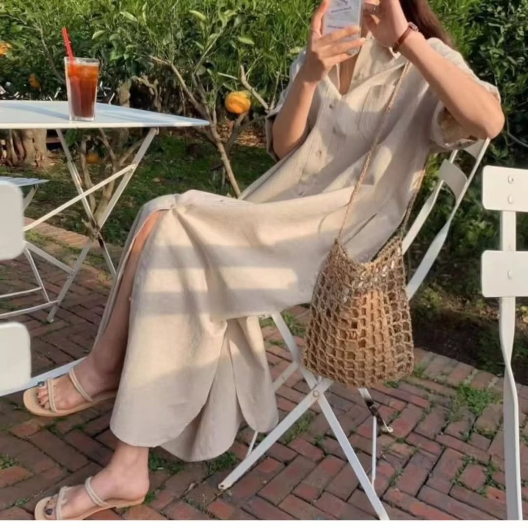 [PRE-ORDER] Cotton & Linen Shirt Dress – Summer Edition