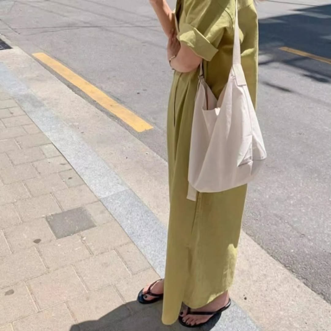 [PRE-ORDER] Cotton & Linen Shirt Dress – Summer Edition