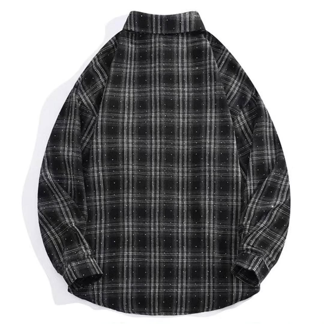 [PRE-ORDER] Spring-Autumn Dark Plaid Shirt