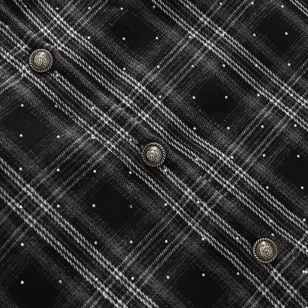 [PRE-ORDER] Spring-Autumn Dark Plaid Shirt