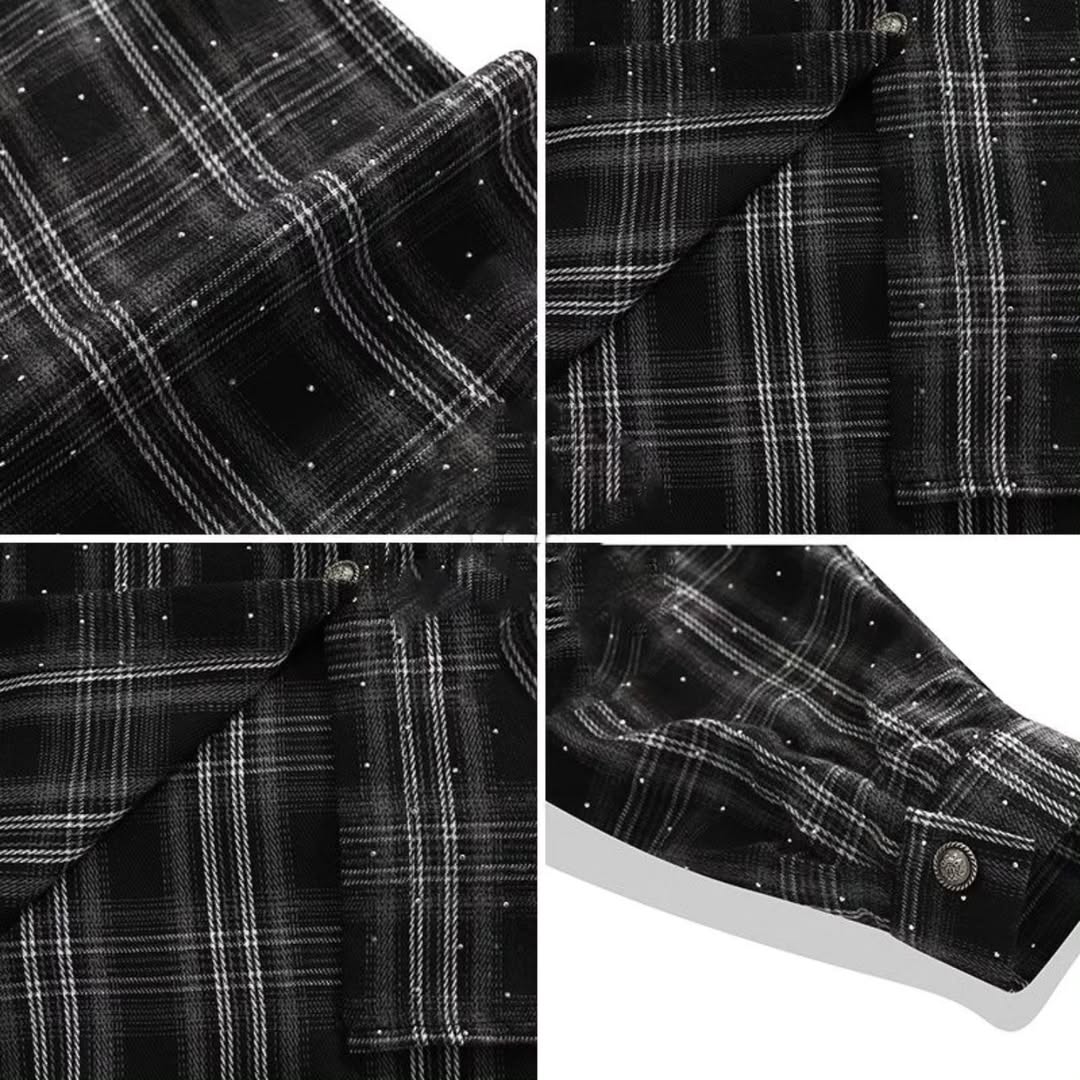[PRE-ORDER] Spring-Autumn Dark Plaid Shirt