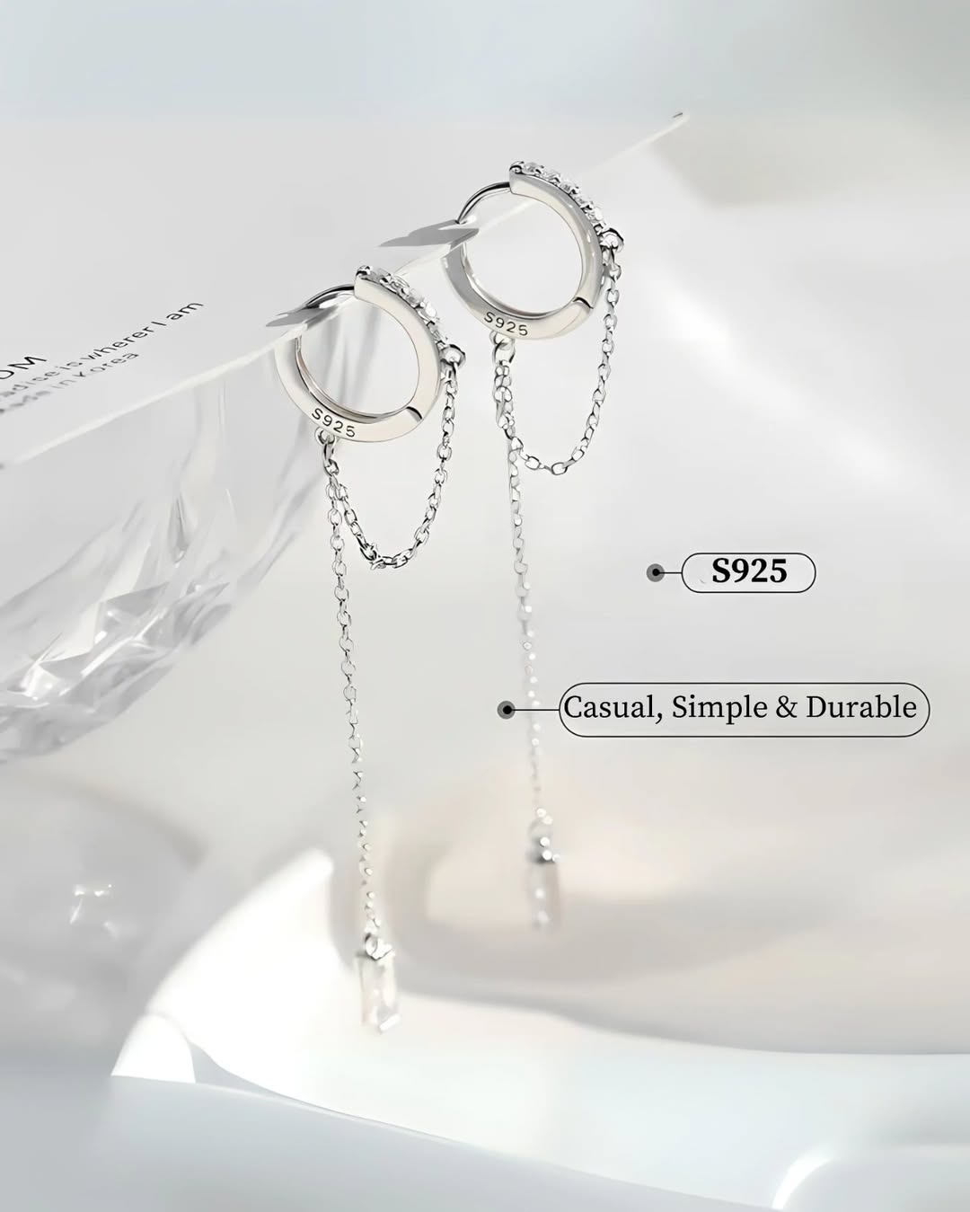 [Pre-order] Elegant S925 Silver Korean-Style Earrings
