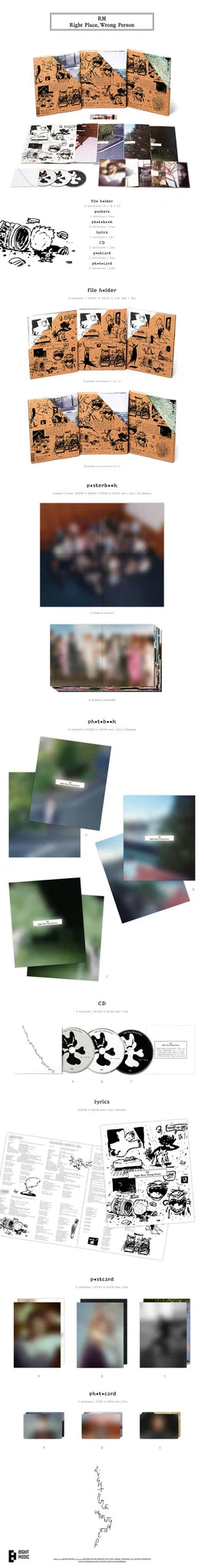 [Në Gjendje] RM (BTS) - [Right Place, Wrong Person] Vol.2 RANDOM Version