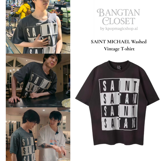 [PRE-ORDER] Bangtan Closet: SAINT MICHAEL Washed Vintage T-shirt