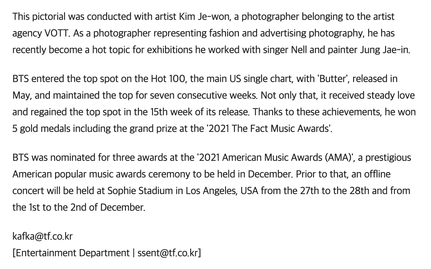 [PRE-ORDER] BTS OFFICIAL 'The Fact' Photobook Special Edition