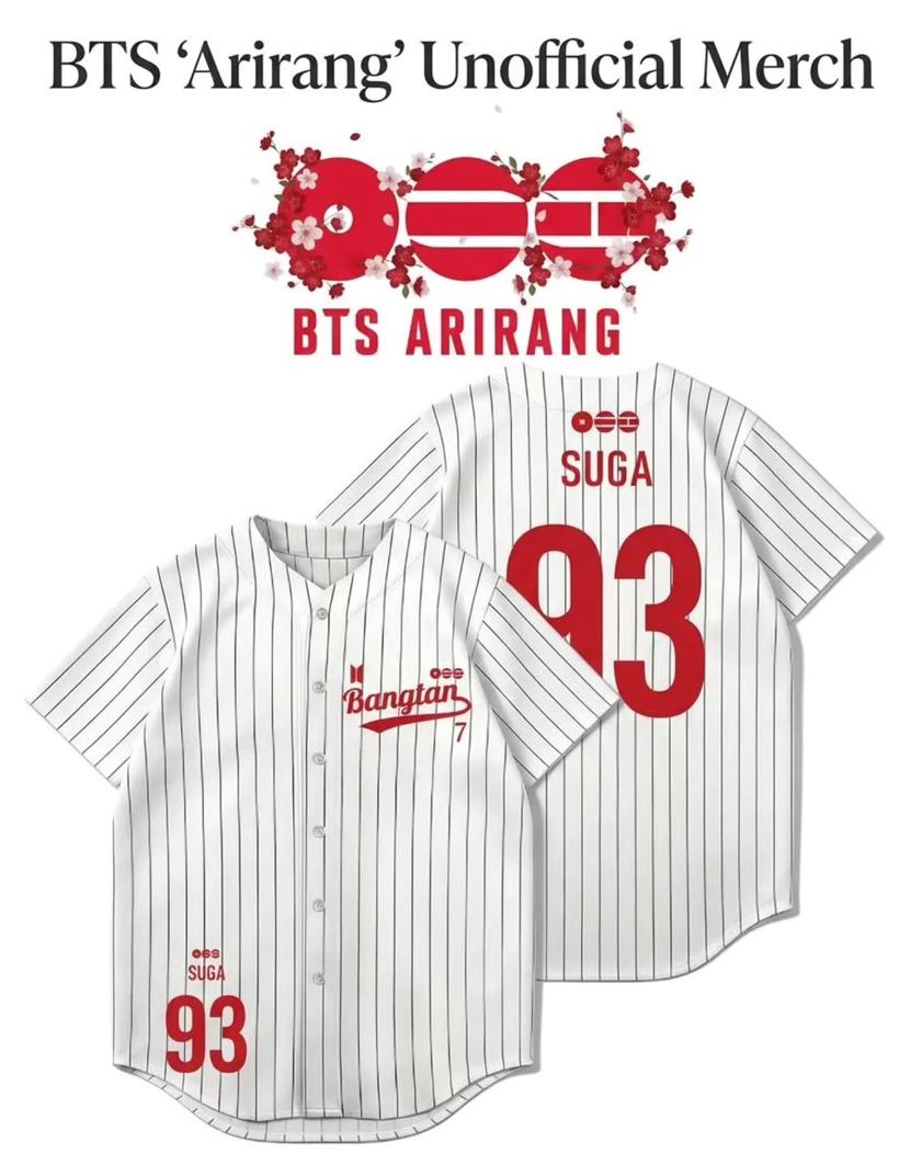 [Në Gjendje] BTS SUGA ARIRANG Jersey | Red & White | ARMY & Manila