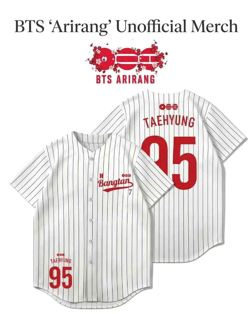 [Në Gjendje] BTS TAEHYUNG ARIRANG Jersey | Red & White | ARMY & Manila