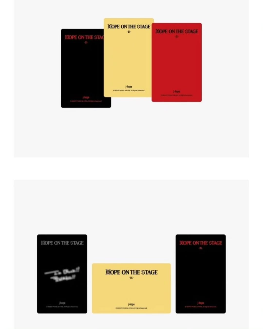 [PRE-ORDER] J-Hope Tour 'HOPE ON THE STAGE' OFFICIAL PhotoCard Set