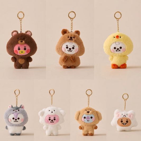 [PRE-ORDER] BTS BT21 Fluffy Plush Keyring
