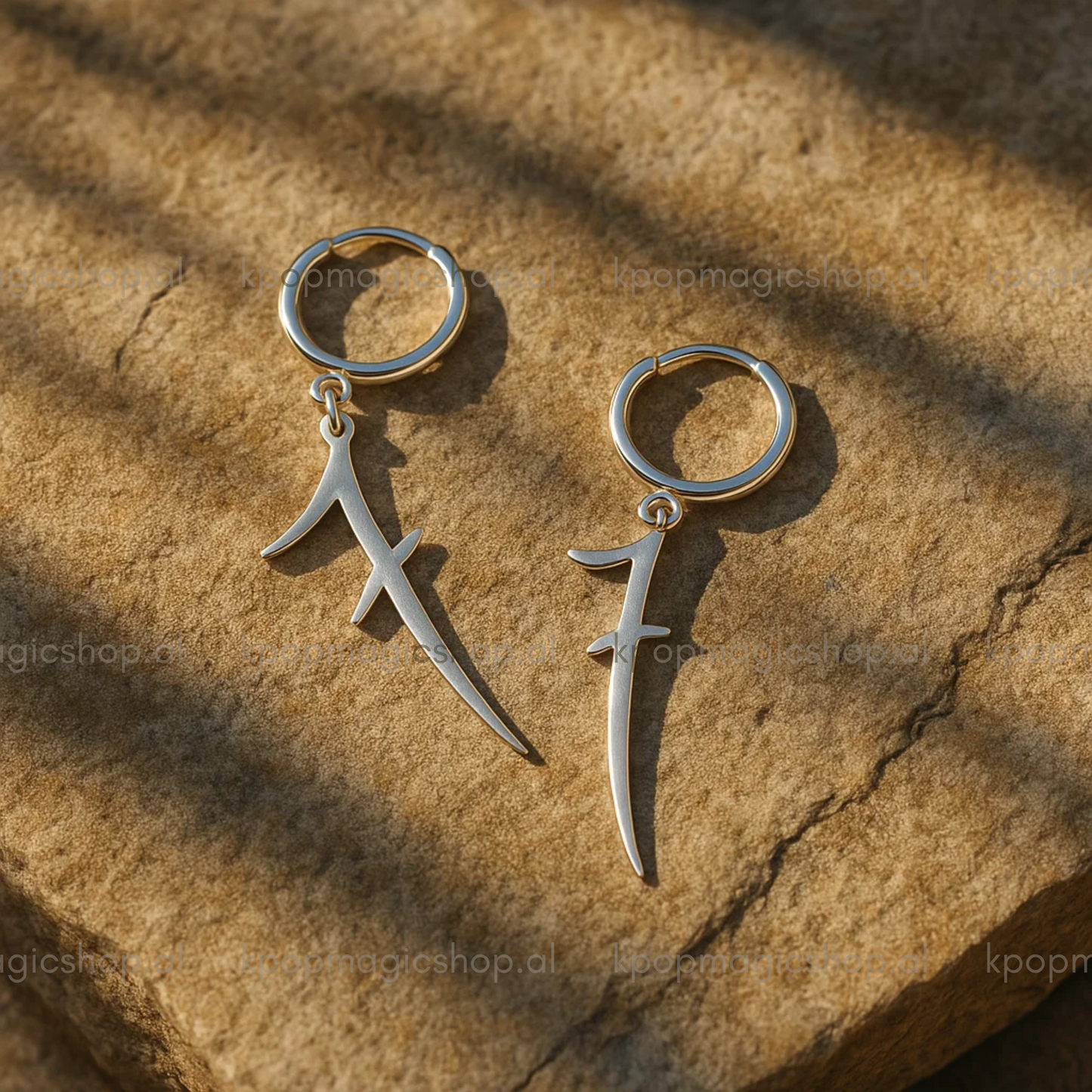 BTS Jungkook '7' tattoo Earrings (Stainless Steel)