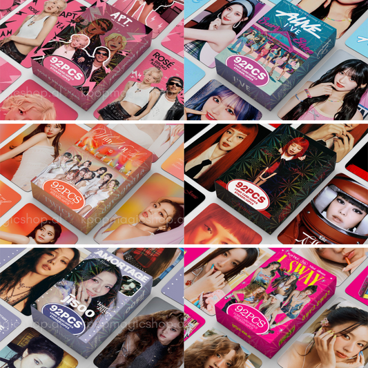 [BULK PRE-ORDER] Set of 5 ALL GIRL GROUPS Lomocard Packs (92pc)