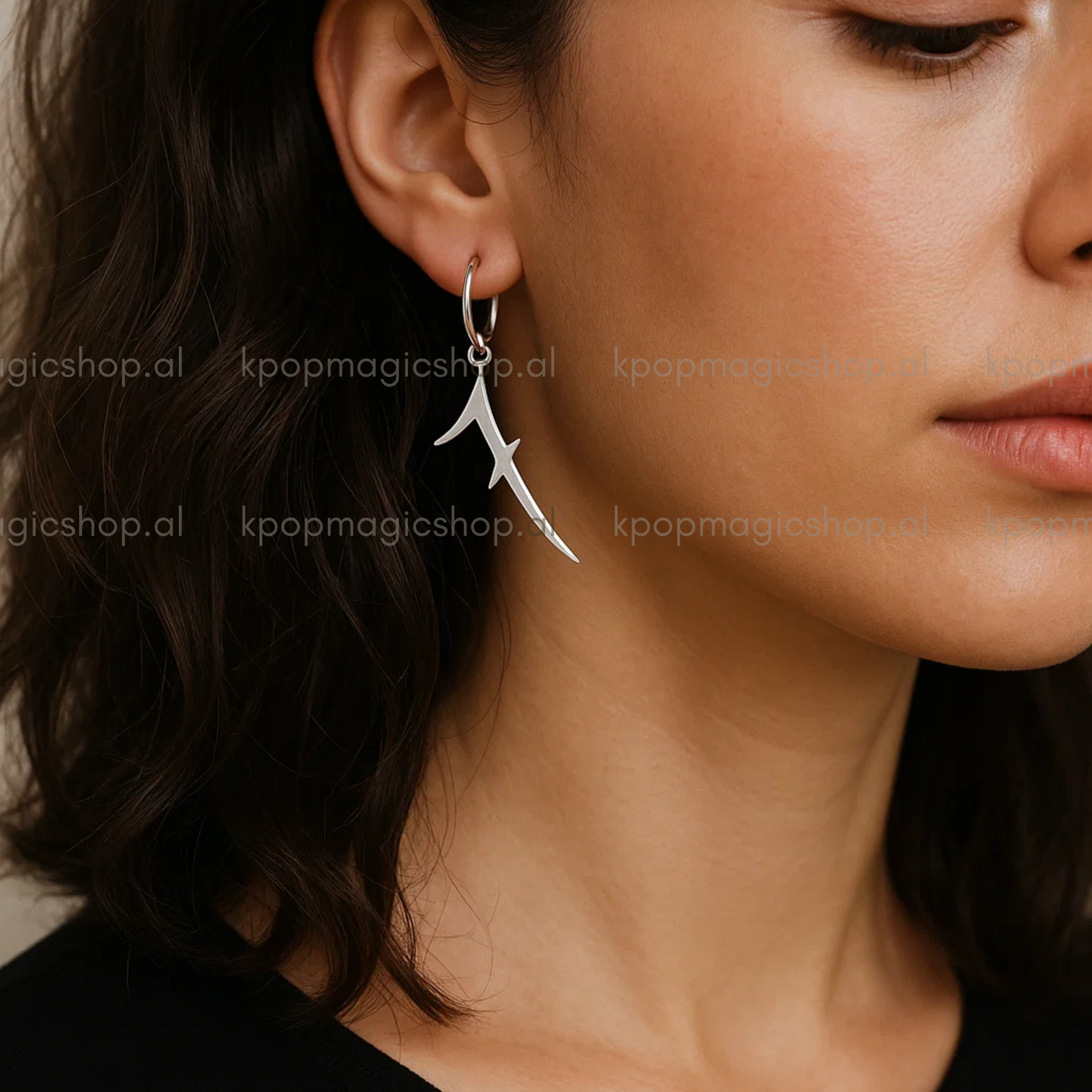 BTS Jungkook '7' tattoo Earrings (Stainless Steel)