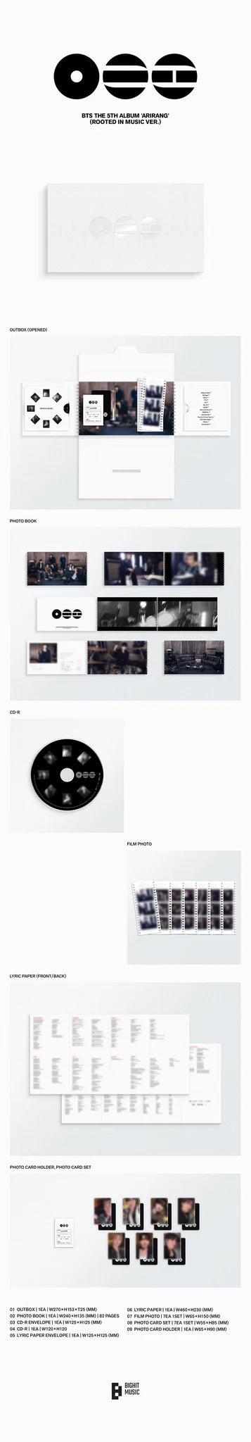 [Në Gjendje] BTS - [ARIRANG] ROOTED RANDOM Ver NO CD ❌