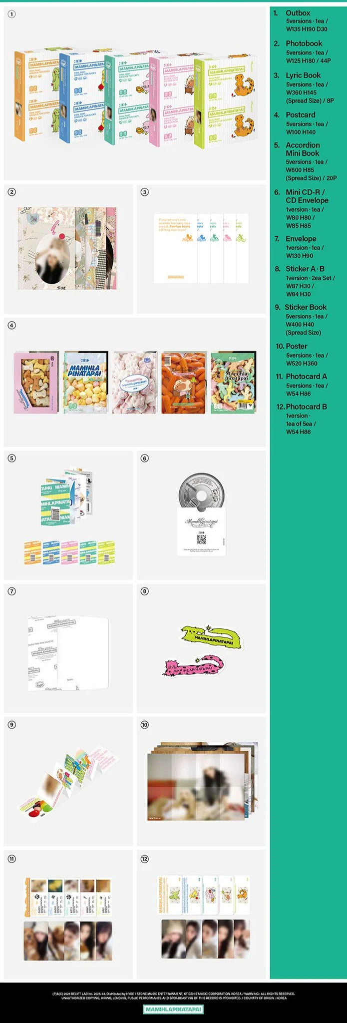 [PRE-ORDER] ILLIT - [MAMIHLAPINATAPAI] 4th Mini Album PAW PAW RANDOM Version