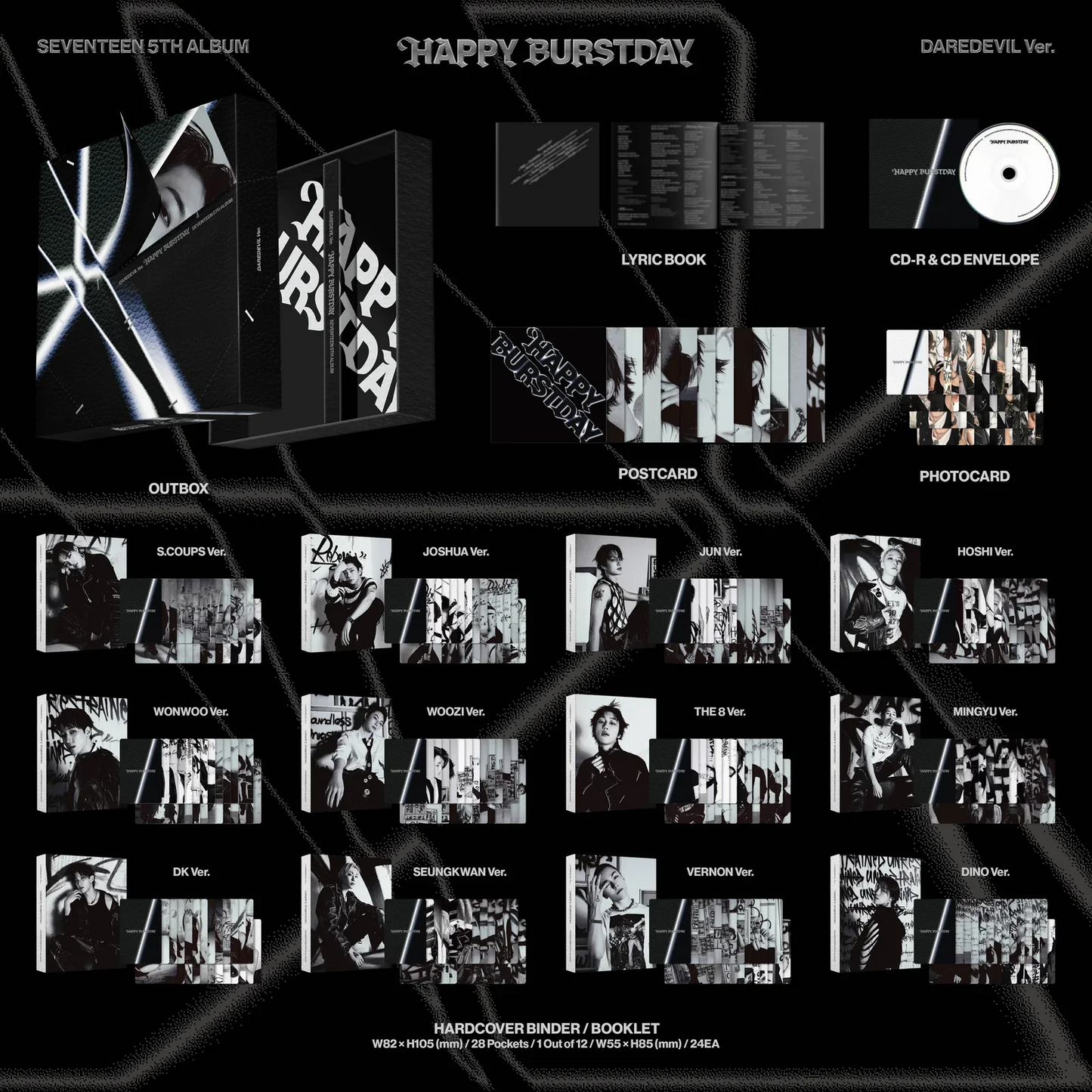 [Në Gjendje] SEVENTEEN 'HAPPY BURSTDAY' (DAREDEVIL Ver.) NO CD ❌