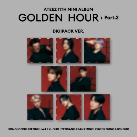 [PRE-ORDER] ATEEZ - [GOLDEN HOUR : PART.2] 11th EP Album DIGIPACK Random Version NO CD ❌