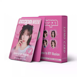 [PRE-ORDER] Aespa Illusion lomocards (55pcs)
