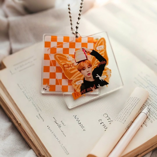 [PRE-ORDER] Iconic Orange Hair Jimin HYYH Era Keyring