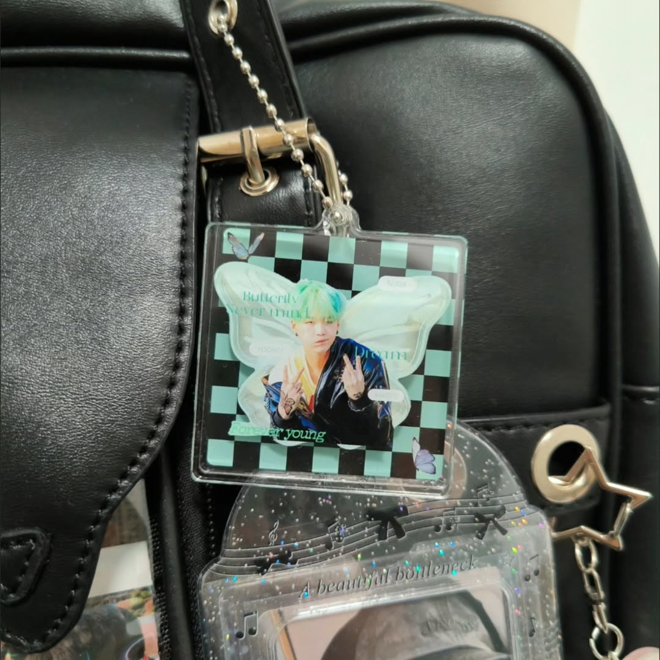 [Në Gjendje] Iconic Mint Hair Yoongi HYYH Era Keyring