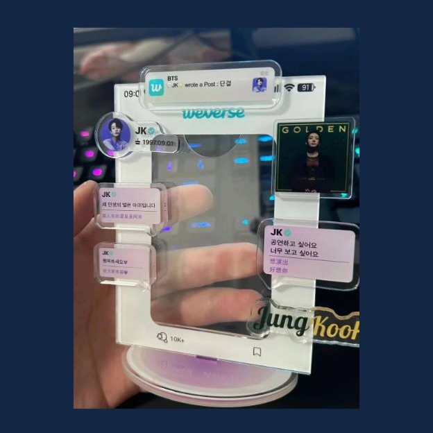 [Në Gjendje] BTS Jungkook Standee Weverse Acrylic Holder