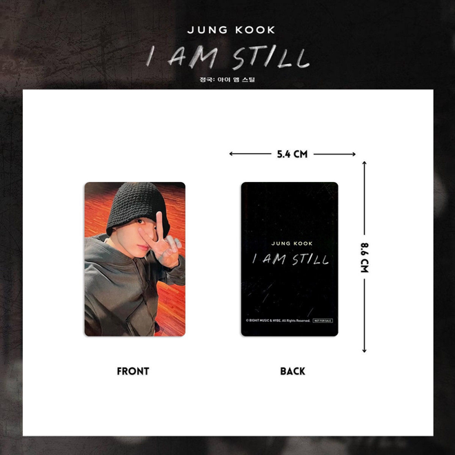 [PRE-ORDER] BTS JUNGKOOK 'I Am Still' (pack of 9) unofficial photocards