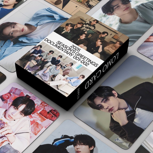 [PRE-ORDER] Enhypen 2025 Season's Greetings Documentary 001-002 ver. 1 lomocards (55pcs)