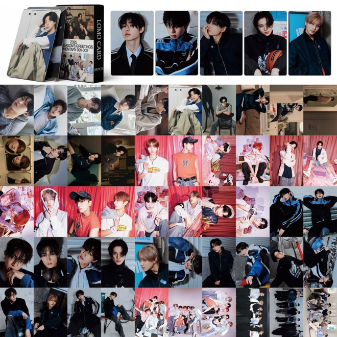 [PRE-ORDER] Enhypen 2025 Season's Greetings Documentary 001-002 ver. 1 lomocards (55pcs)