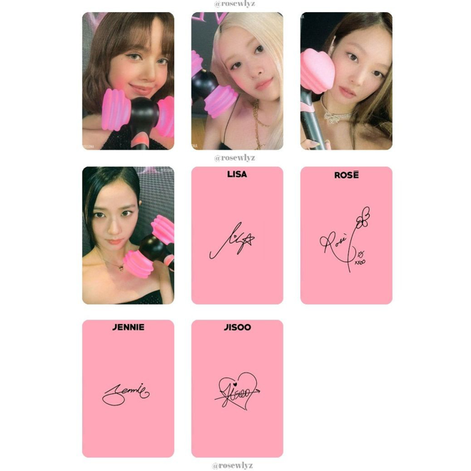 [Në Gjendje] BLACKPINK Lightstick Waterproof Unofficial Photocard Set