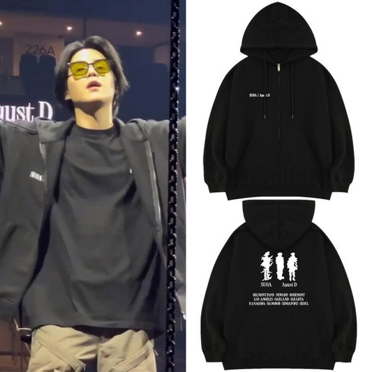 [PRE-ORDER] BTS Agust D ZIP-UP HOODIE