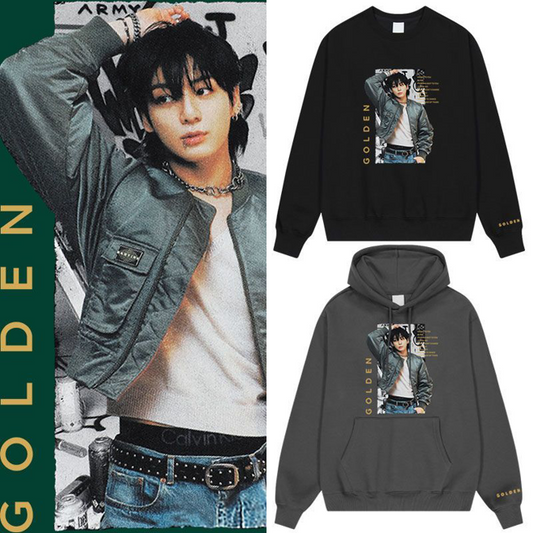 [PRE-ORDER] BTS Jungkook Golden Hoodies & Sweaters