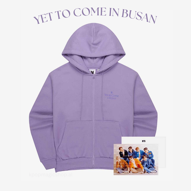 [PRE-ORDER] BTS Yet To Come in Busan Zip-Up Hoodie (Lavender)