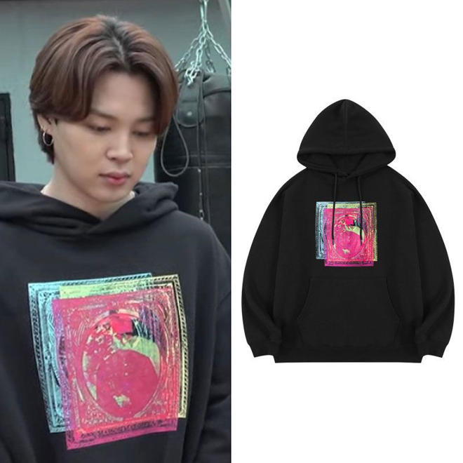 [PRE-ORDER] Loose printed Hoodie | As worn by Jimin of BTS