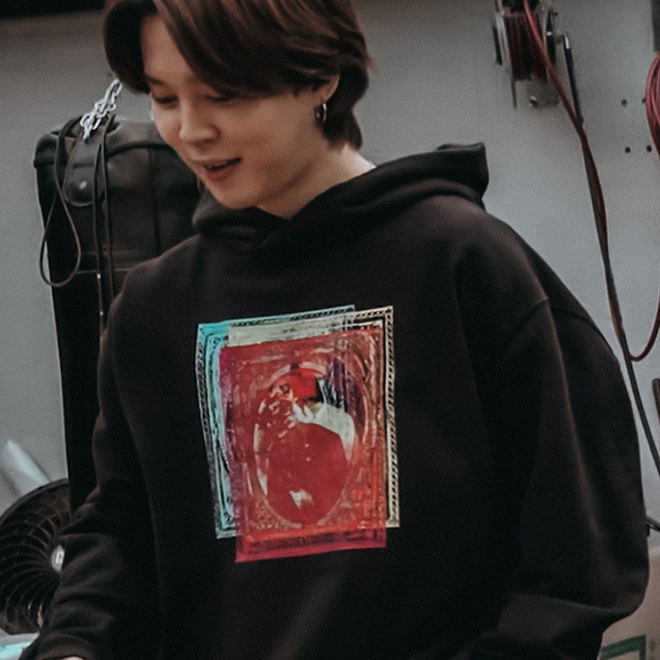 [PRE-ORDER] Loose printed Hoodie | As worn by Jimin of BTS