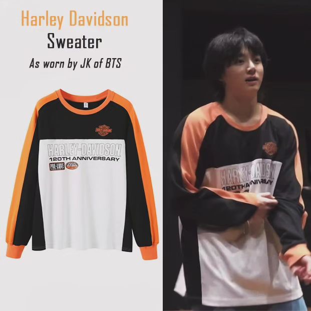 [Në Gjendje] BTS JUNGKOOK Harley Davidson Sweater