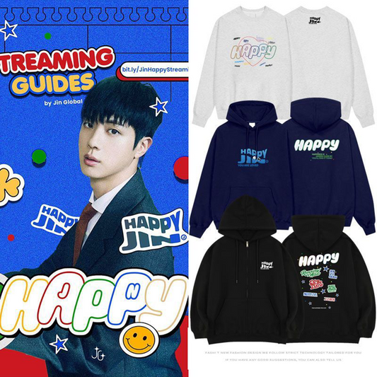 [PRE-ORDER] BTS JIN Happy Hoodies & Sweaters