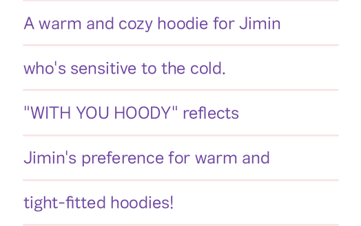 [PRE-ORDER] BTS [Jimin] With You Hoodie